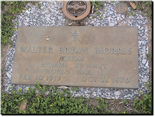 Morris, Walter Bryan (military marker).JPG