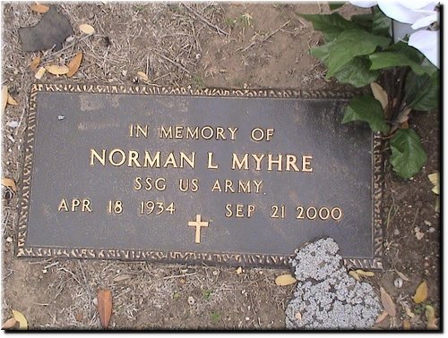 Myhre, Norman (military marker).JPG