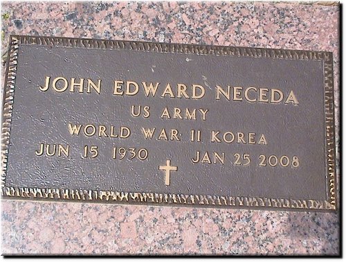 Neceda, John Edward (military marker).JPG