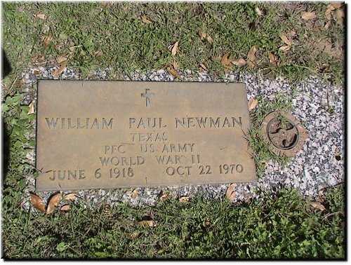 Newman, William Paul (military marker).JPG