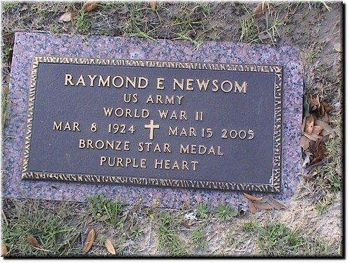 Newsom, Raymond (military marker).JPG