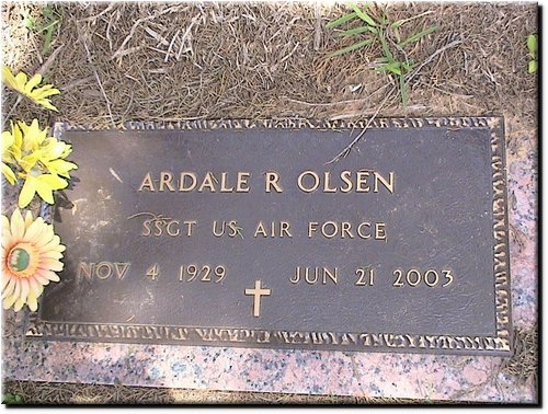 Olsen, Ardale (military marker).JPG