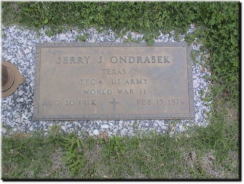 Ondrasek, Jerry J (military marker).JPG