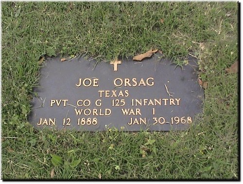 Orsag, Joe (military marker).JPG