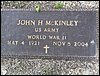 McKinley, John H (military marker).JPG