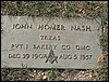 Nash, John Homer (military marker).JPG