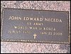 Neceda, John Edward (military marker).JPG