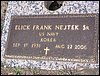 Nejtek, Elick Frank Sr (military marker).JPG