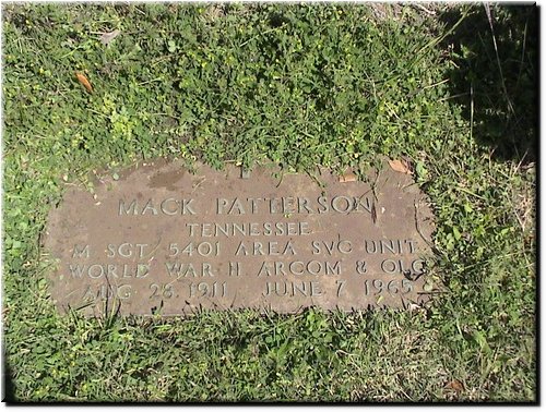 Patterson, Mack (military marker).JPG