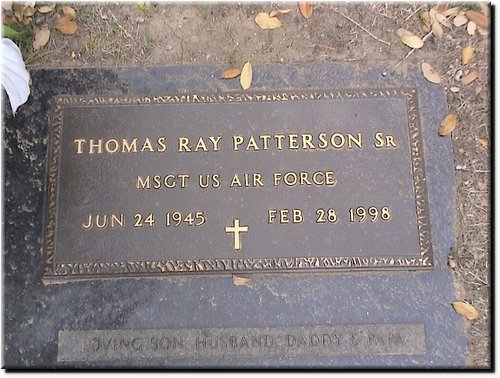 Patterson, Thomas Ray Sr (military marker).JPG