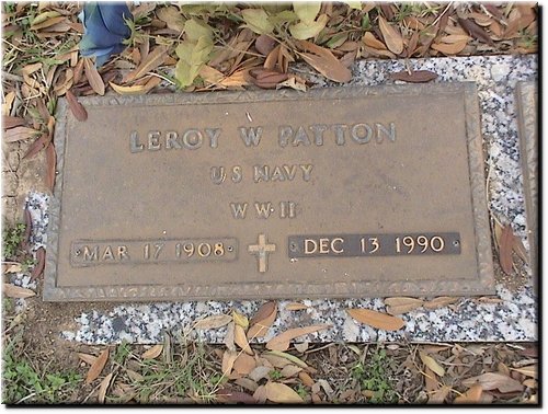 Patton, Leroy W (military marker).JPG