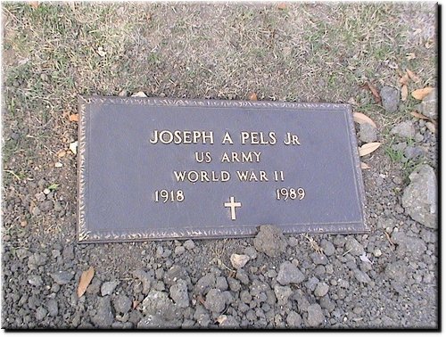 Pels, Joseph A Jr (military marker).JPG