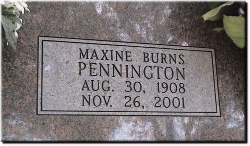 Pennington, Maxine Burns.JPG