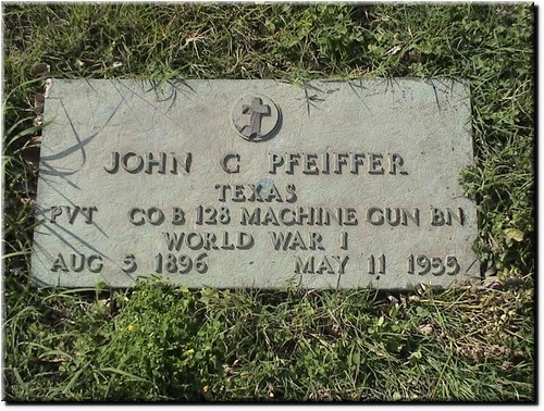 Pfeiffer, John (military marker).JPG