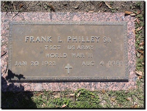 Philley, Frank L Sr (military marker).JPG