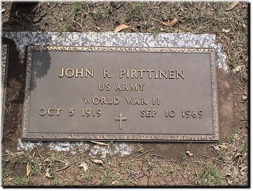 Pirttinen, John R (military marker).JPG