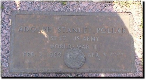 Pollak, Adolph Stanley (military marker).JPG