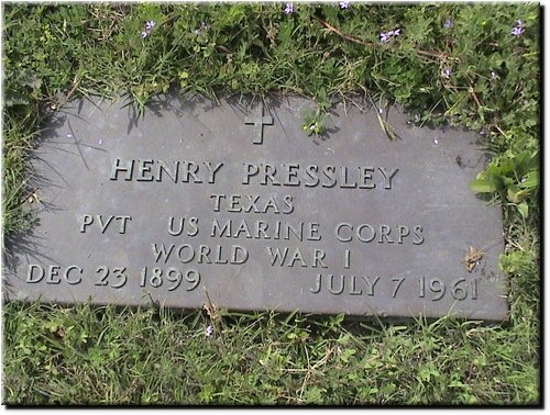 Pressley, Henry (military marker).JPG