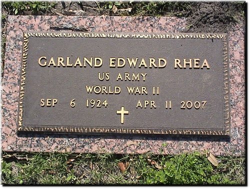 Rhea, Garland (military marker).JPG