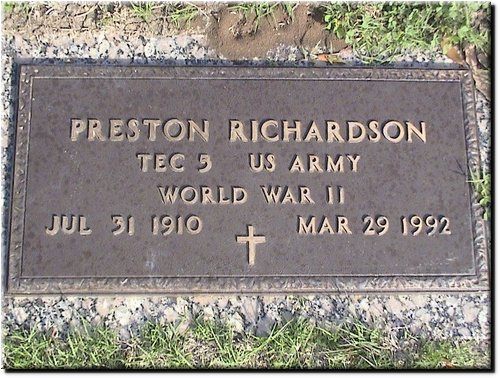 Richardson, Preston (military marker).JPG