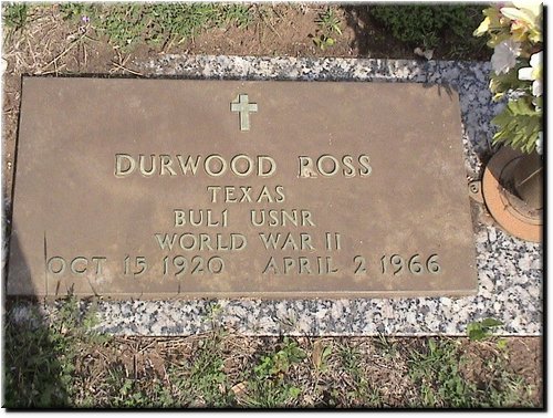 Ross, Durwood (military marker).JPG