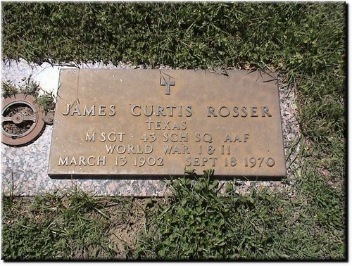 Rosser, James Curtis (military marker).JPG