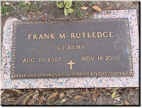 Ruthledge, Frank (military marker).JPG