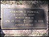 Powell, Vernon (military marker).JPG