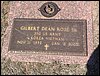 Rose, Gilbert Dean Sr (military marker).JPG