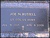 Russell, Joe N (military marker).JPG