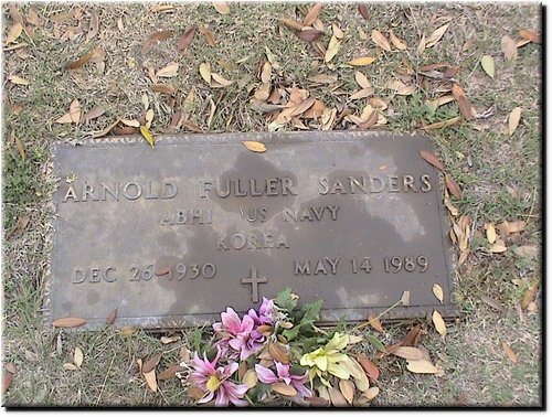 Sanders, Arnold Fuller (military marker).JPG