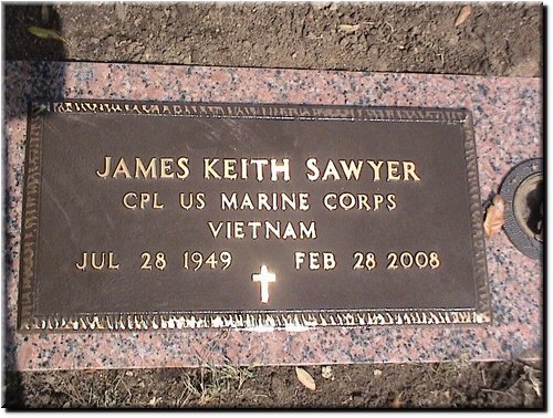 Sawyer, James Keith (military marker).JPG