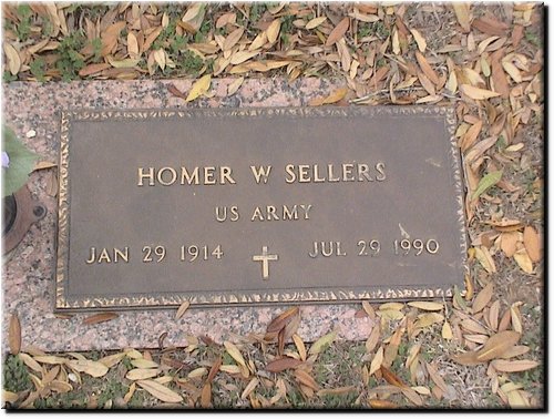 Sellers, Homer (military marker).JPG