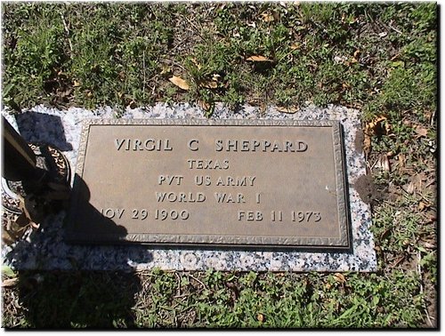 Sheppard, Virgil (military marker).JPG