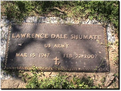 Shumate, Lawrence Dale (military marker).JPG