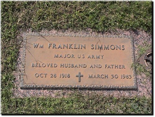 Simmons, Wm Franklin (military marker).JPG