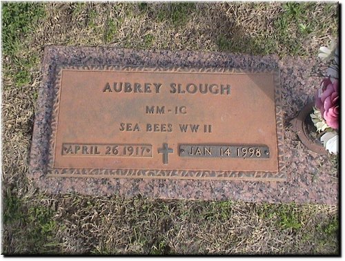 Slough, Aubrey (military marker).JPG