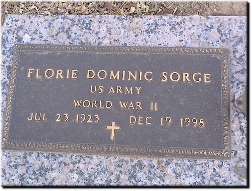 Sorge, Florie Dominic (military marker).JPG