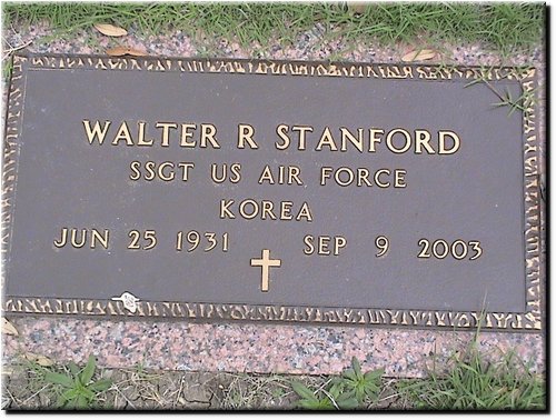 Stanford, Walter S (military marker).JPG