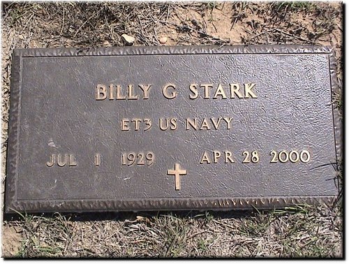 Stark, Billy G (military marker).JPG