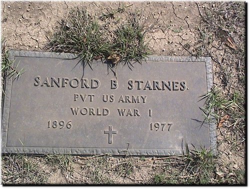 Starnes, Sanford (military marker).JPG