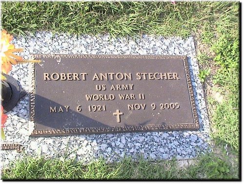 Stecher, Robert Anton (military marker).JPG