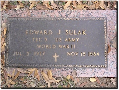 Sulak, Edward J (military marker).JPG