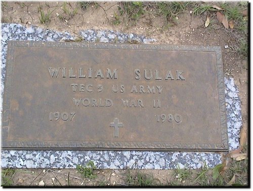 Sulak, William (military marker).JPG