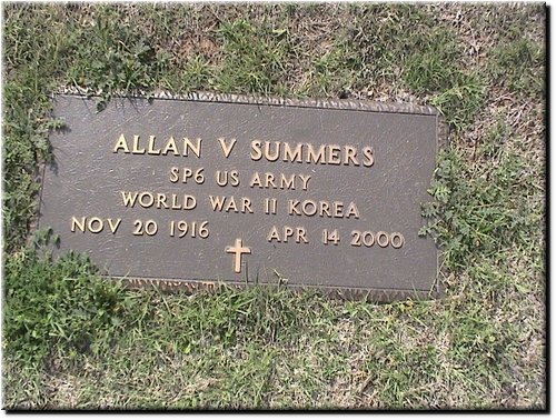 Summers, Allan (military marker).JPG