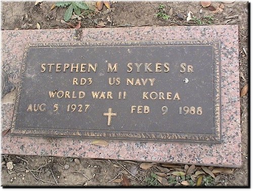 Sykes, Stephen Sr (military marker).JPG