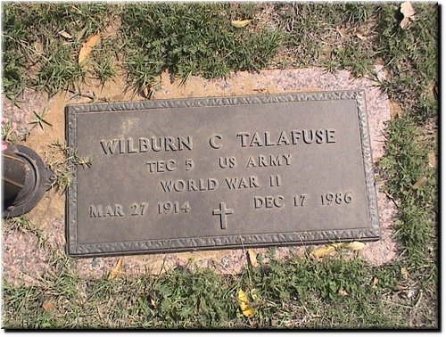 Talafuse, Wilburn (military marker).JPG