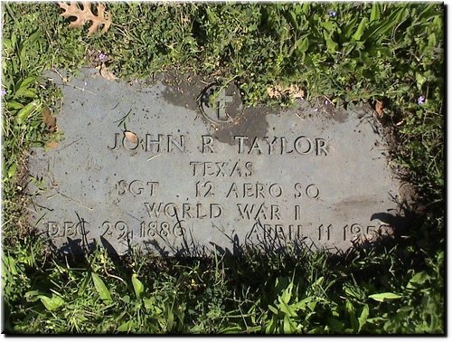 Taylor, John R (military marker).JPG