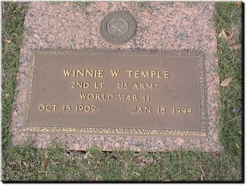 Temple, Winnie (military marker).JPG