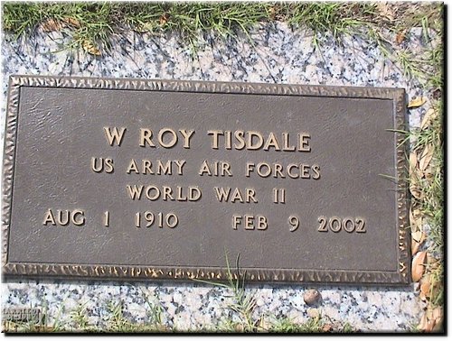 Tisdale, W Roy (military marker).JPG